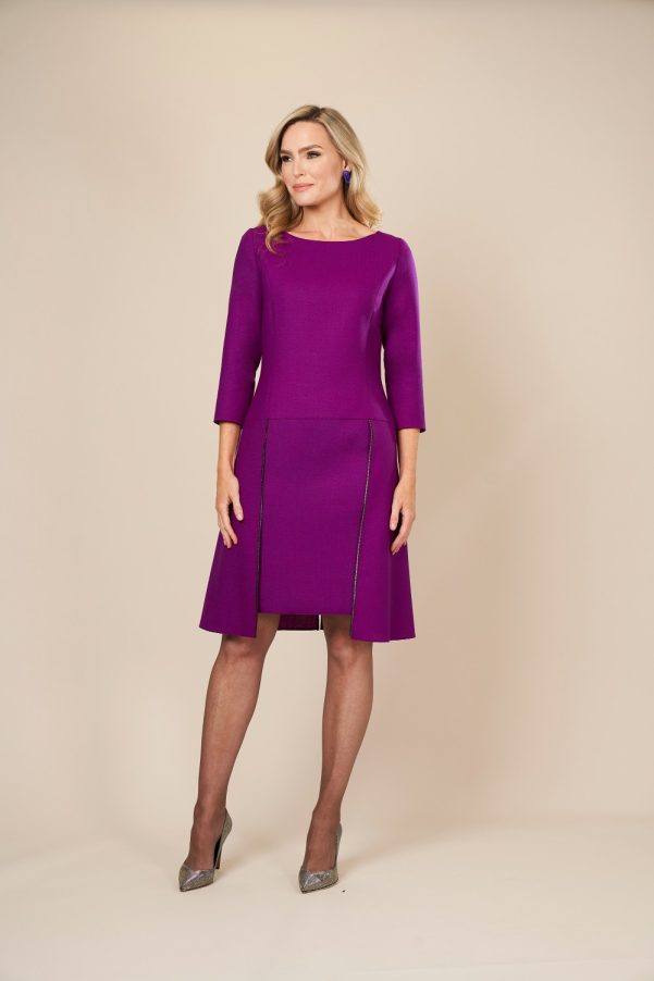 Purple Classic flapper dress by Maire Forkin Designs